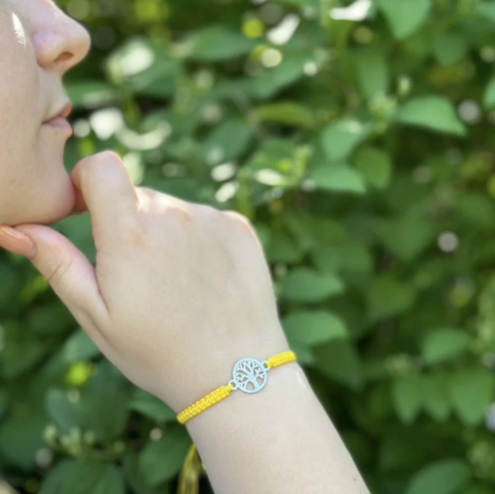 Red thread bracelet with tree of life symbol - Image 4