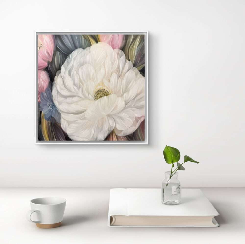 Beautiful 2025 wall calendar with floral paintings A3 - Image 3