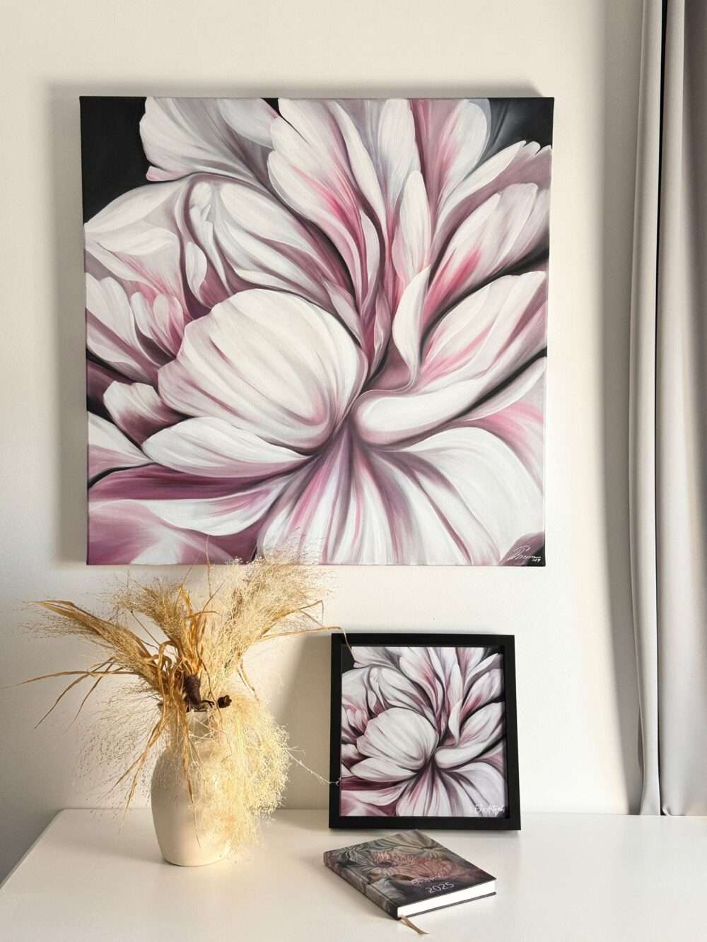 Beautiful 2025 wall calendar with floral paintings A3 - Image 6