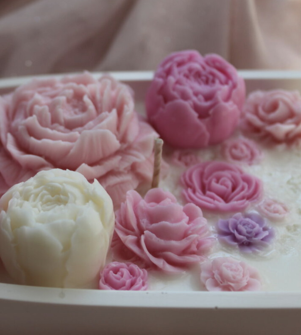 Soy wax candle "Flower Boat" - Image 4