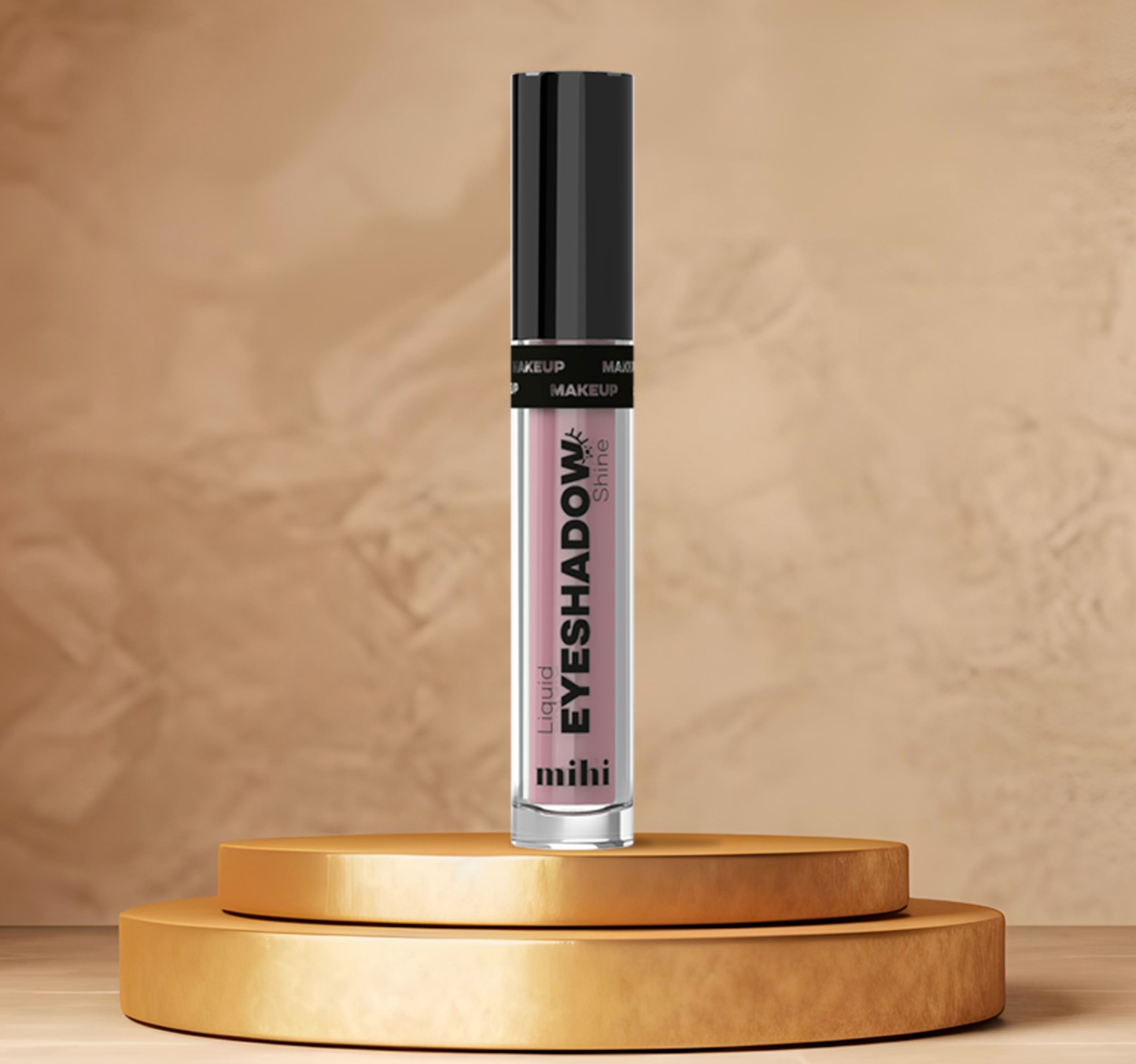 Šķidro acu ēnu spīdums 02 dusty rose
