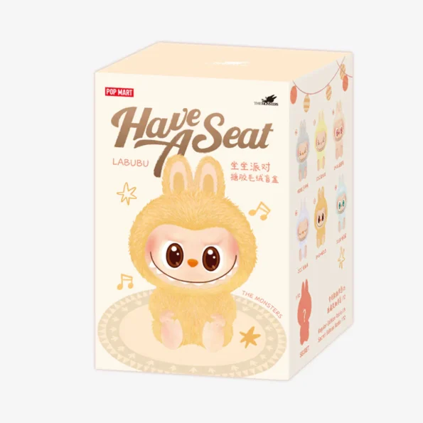 Labubu THE MONSTERS Have a Seat Series Vinyl Plush Charm with Music